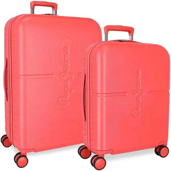 PEPE JEANS HIGHLIGHT ABS Set kofera 2/1 sa 4 tockica fuchsia