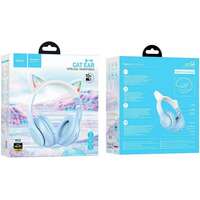 HOCO W42 Cat Ear Crystal Blue Bluetooth Bezicne Slusalice