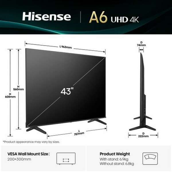 HISENSE 43A6Q