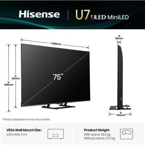HISENSE 75U7Q