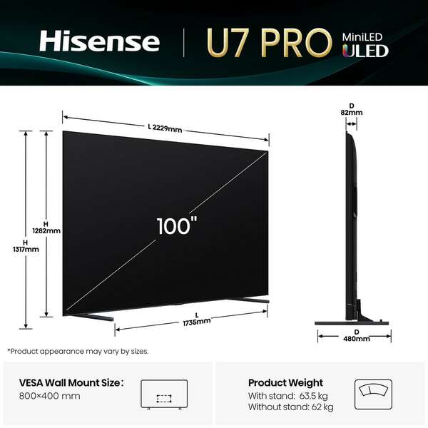 HISENSE 100U7Q PRO