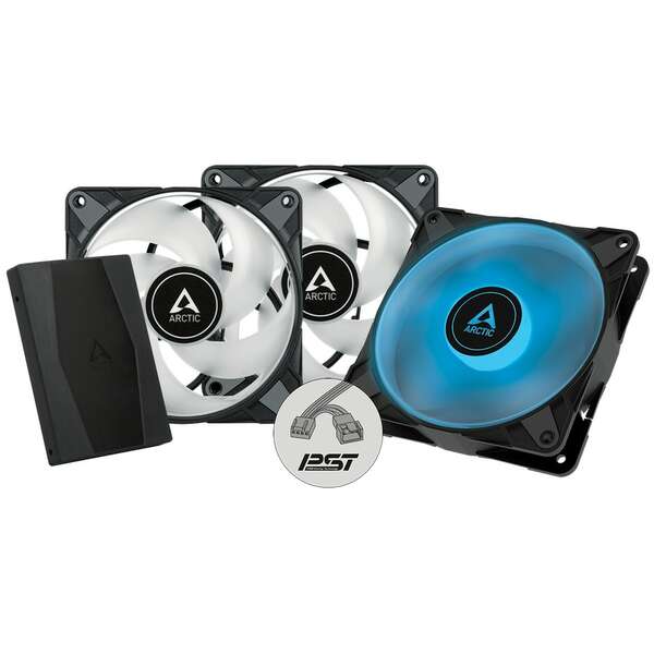 ARCTIC P12 PWM PST 3 pack ACFAN00229A 120mm Black