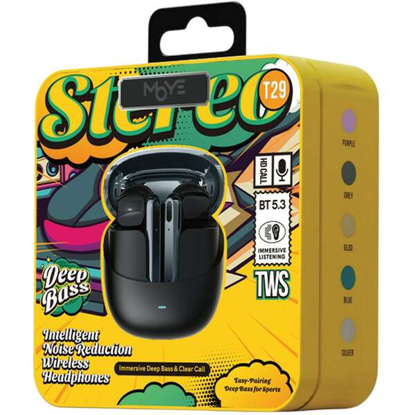 MOYE Hype Beatz Wireless Earphone Black