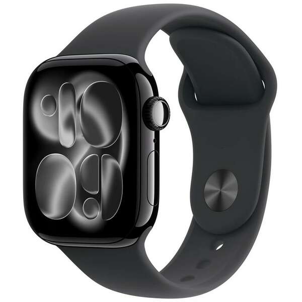 APPLE Watch S11 GPS 46mm Jet Black Aluminium Case with Black Sport Band - M/L meux4rk/a