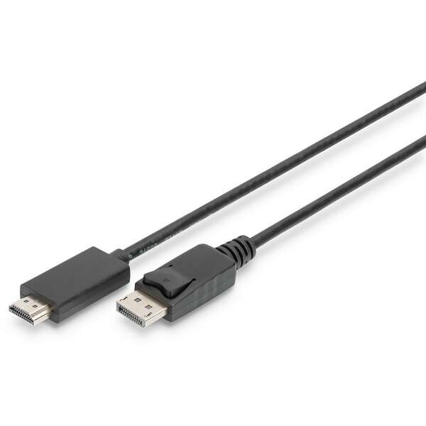 DIGITUS Kabl Display port 1.2 na HDMI2.0 4K 2m crni
