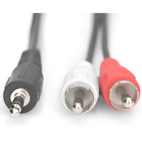 DIGITUS Audio kabl 2xcinc na 3.5mm 2.5m crni