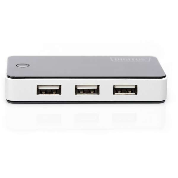 DIGITUS USB hub 2.0 7 porta sivi