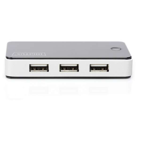 DIGITUS USB hub 2.0 7 porta sivi