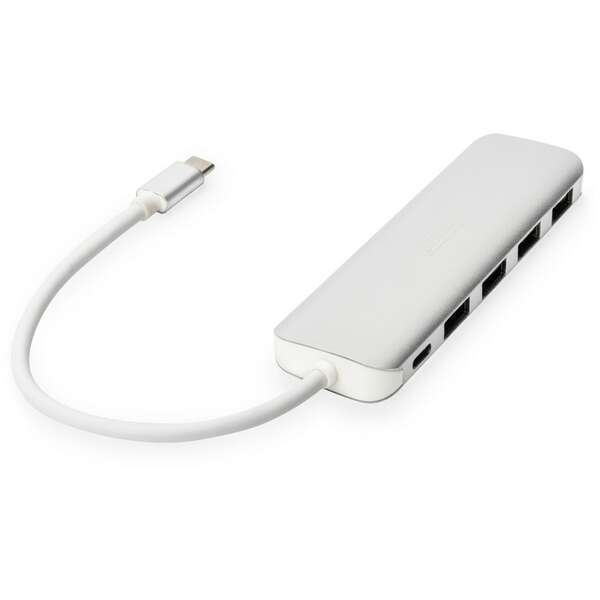 DIGITUS USB-C hub 4 USB 3.0 porta + PD