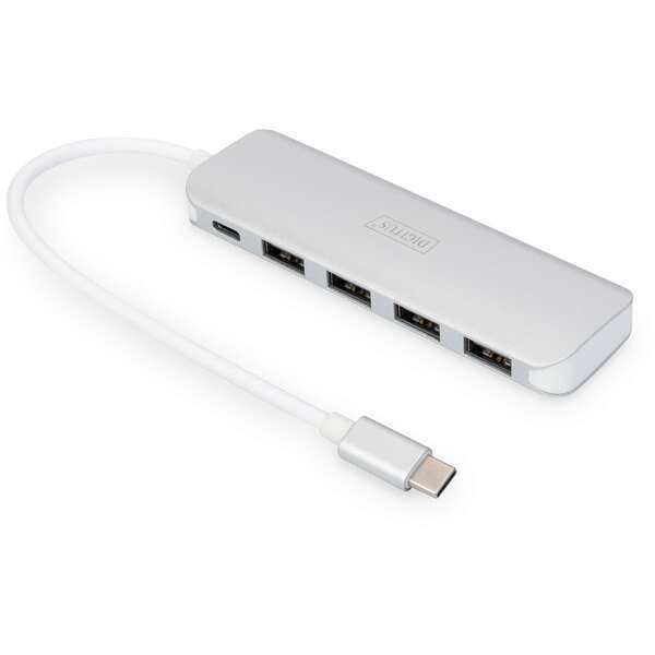 DIGITUS USB-C hub 4 USB 3.0 porta + PD