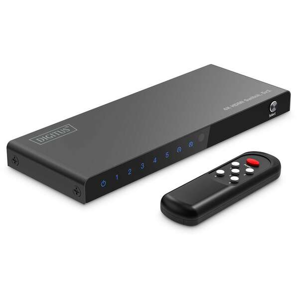 DIGITUS HDMI switch 5x1 4K 60Hz