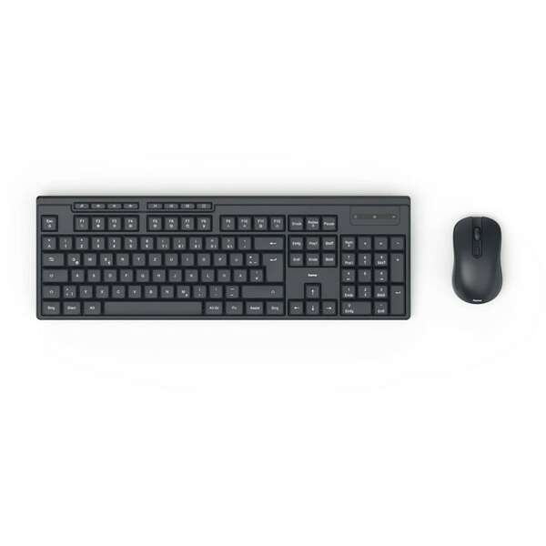 HAMA WKM-200 bezicna tastatura i mis, SRB, crna