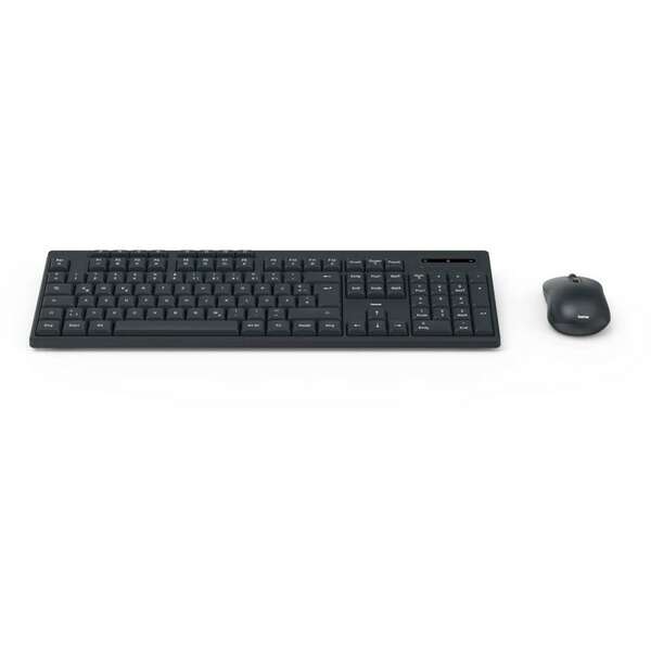 HAMA WKM-200 bezicna tastatura i mis, US, crna
