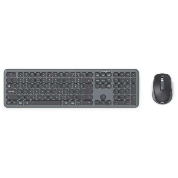 HAMA WKM-550 bezicna tastatura i mis, US, crna