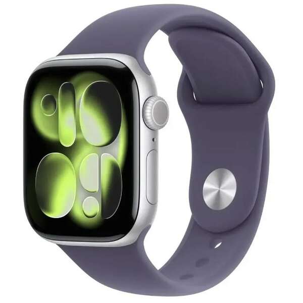 APPLE Watch S11 GPS 42mm Silver Aluminium Case with Purple Fog Sport Band - S/M meu64rk/a 