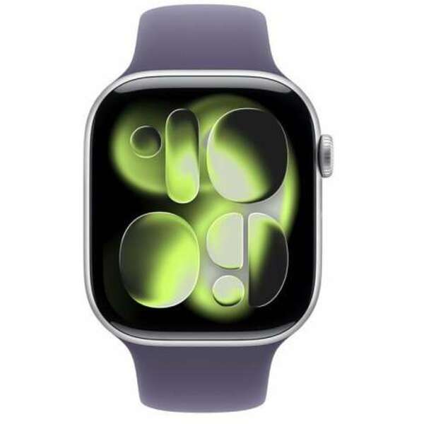 APPLE Watch S11 GPS 42mm Silver Aluminium Case with Purple Fog Sport Band - M/L meu74rk/a