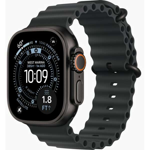 APPLE Watch Ultra 3 Cellular 49mm Black Titanium Case with Black Ocean Band mf0j4se/a