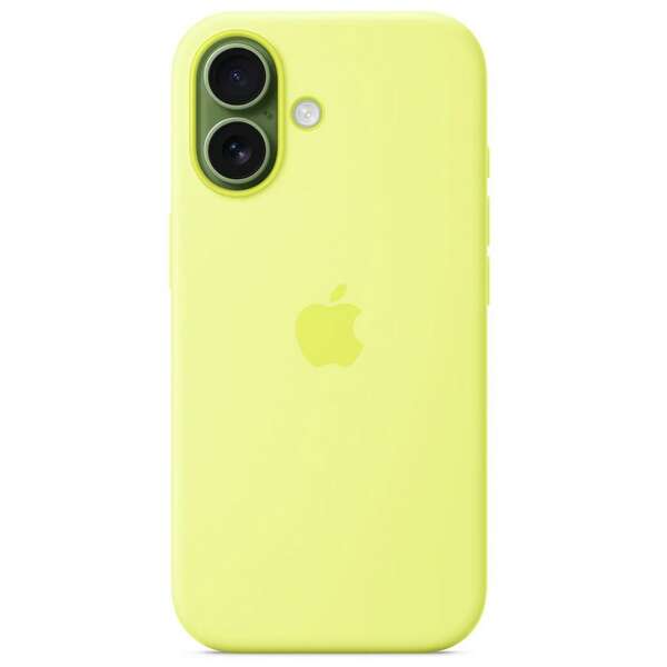 APPLE iPhone 17 Silicone Case with MagSafe - Neon Yellow mgev4zm/a