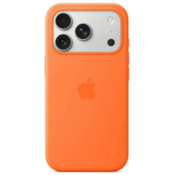 APPLE iPhone 17 Pro Silicone Case with MagSafe – Orange mgfe4zm/a