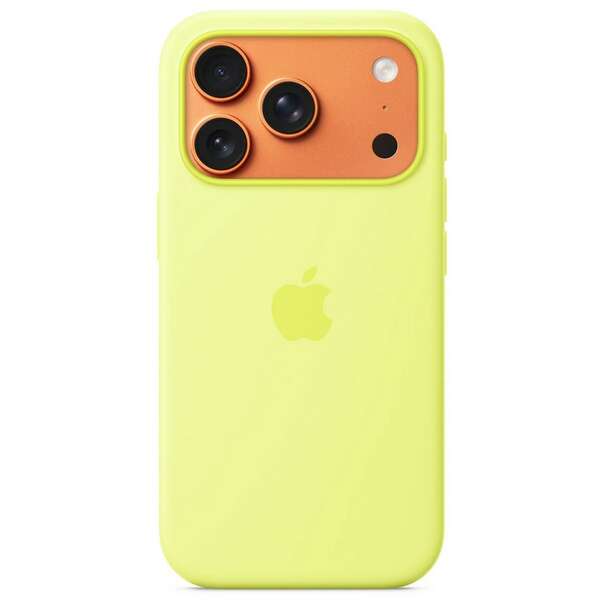 APPLE iPhone 17 Pro Silicone Case with MagSafe – Neon Yellow mgff4zm/a