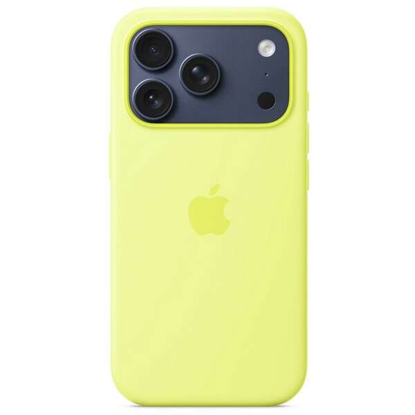 APPLE iPhone 17 Pro Silicone Case with MagSafe – Neon Yellow mgff4zm/a