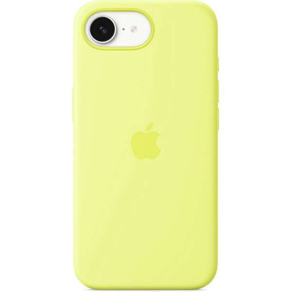 APPLE iPhone 16e Silicone Case – Neon Yellow mgyw4zm/a