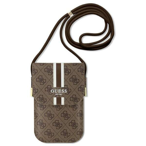 GUESS Leather Phone bag Brown