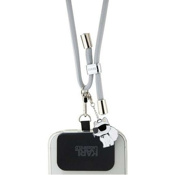 KARL LAGERFELD Universal Strap and Tether Patch Grey