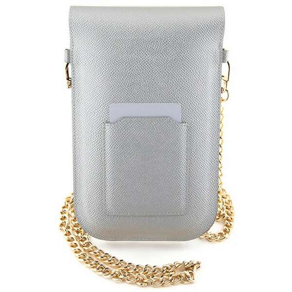 HELLO KITTY Leather Wallet Phone bag Silver