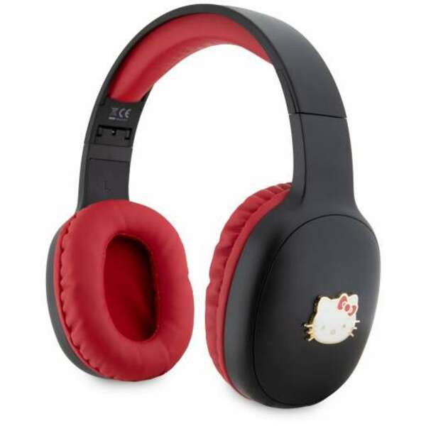 HELLO KITTY Headphones Black Red