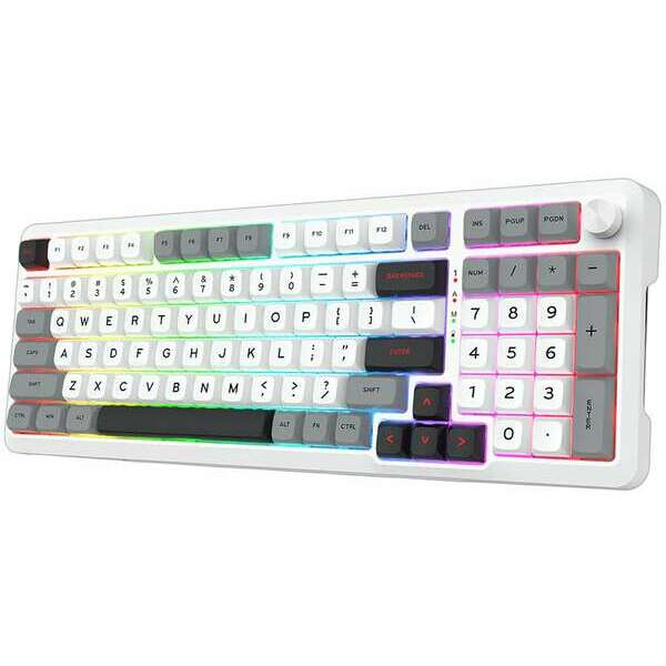 REDRAGON Bragi Pro MK688 Wired&2.4G&BT White