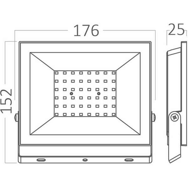 BRAYTRON BRY-FLOOD-CF-50W-BLC-6500K-IP65-LED FLOODLIGHT