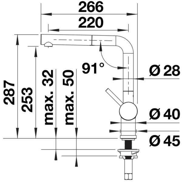 BLANCO LINUS-S ZLATO SATEN 526684