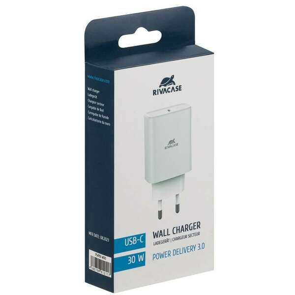 RIVACASE PS4193, 30W PD 3.0/ 1 USB-C, White