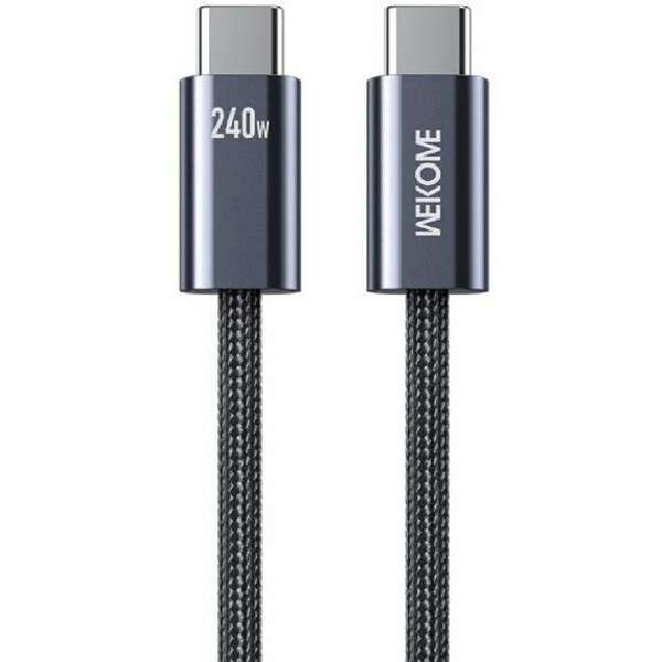 WEKOME WDC-23 Kabl 3.1 USB TIP C M/M 1m 240W/480Mb  Crni