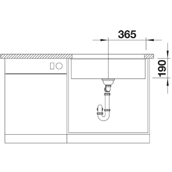 BLANCO SUBLINE 700-U VULKAN SIVA 527356