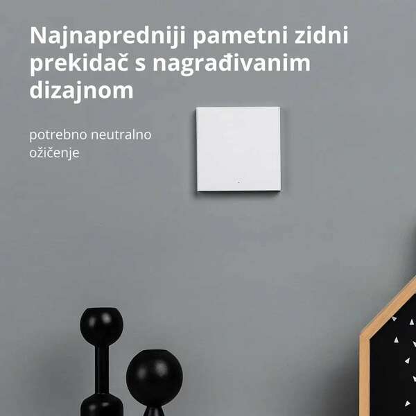 AQARA Smart Wall Switch H1 (with neutral, single rocker) WS-EUK03