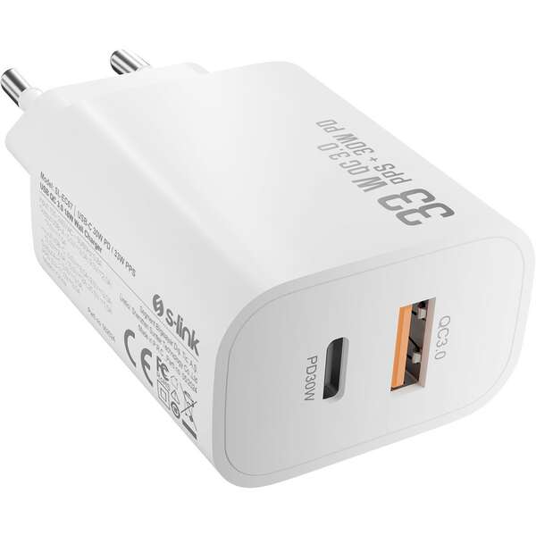 S-LINK SL-EC67 USB-A USB-C 30W PD
