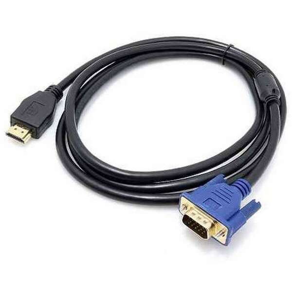 E-GREEN Kabl - Konvertor HDMI (M) - VGA D-sub M/M 1.8m crni