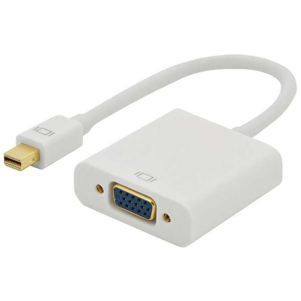 E-GREEN Adapter Mini DisplayPort (M) - VGA D-sub (F) crni 