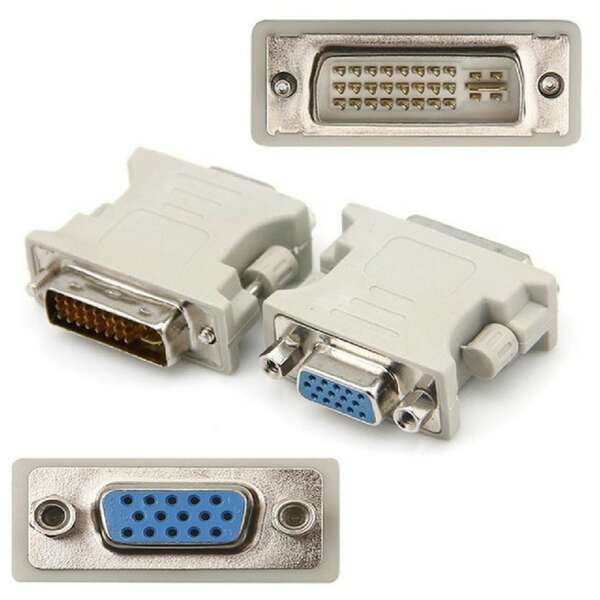 E-GREEN Adapter DVI-I (24+5) Dual Link (M) - VGA D-sub (F)  beli