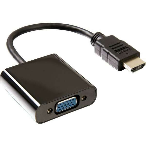 E-GREEN Adapter - Konvertor HDMI (M) - VGA D-sub (F) crni 