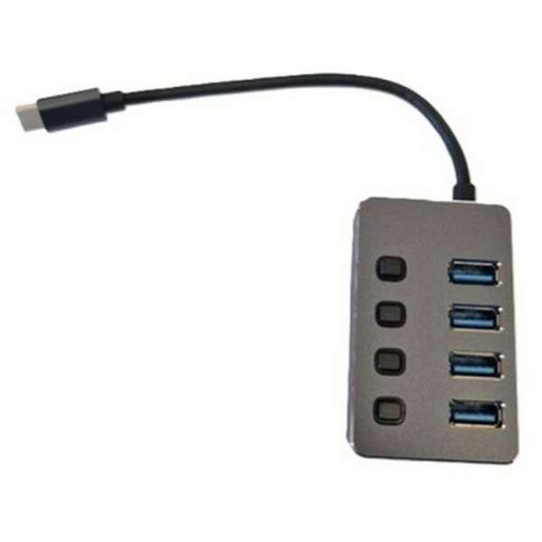 E-GREEN USB 3.1 tip C - HUB Superbrzi 4port USB 3.0 sa prekidacima