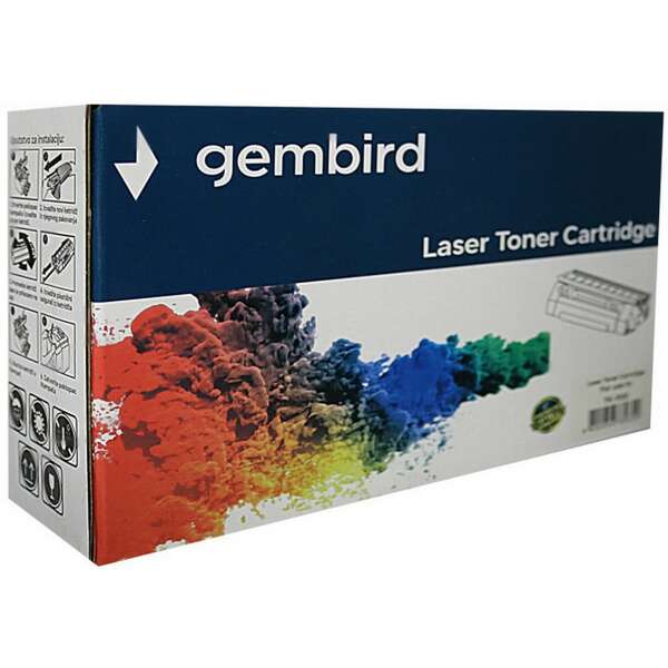 Toner Gembird 207A(W2211A) M255/M283 zam. kaseta za HP Cyan 1.25k (bez cipa)