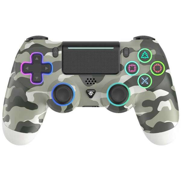 SPAWN PlayPro 4 Wireless Controller Grey Camo - PS4/PS3/PC/Android/IOS/SD