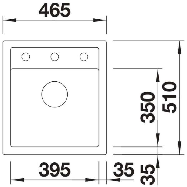 BLANCO DALAGO 45 SILGRANIT CRNA 525869