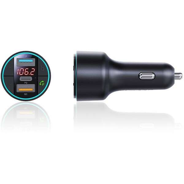 Xwave BT 40 FM transmiter za auto, BT, LED, USB, 3D Surround, USB-ž TypeC PD30W+QC3.0 brzo punjenje