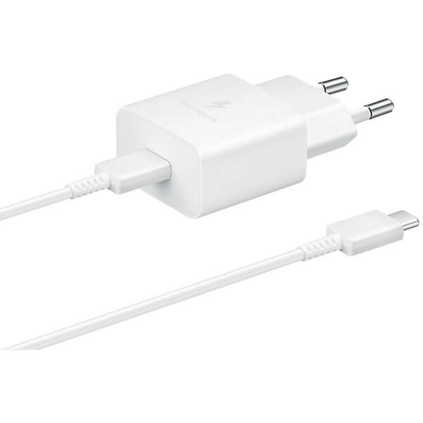 SAMSUNG Power Adapter 15W Type-C + Cable White EP-T1510-XWE