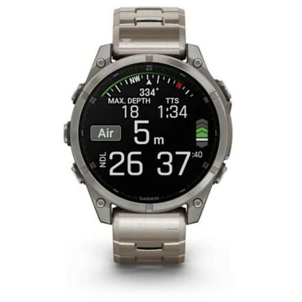 GARMIN Fenix 8 47mm Sapphire Titanium Band