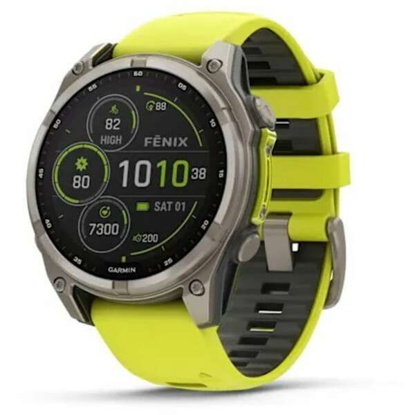 GARMIN Fenix 8 47mm Sapphire Solar Yellow